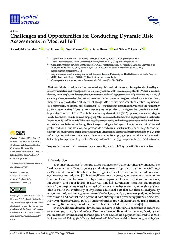 (PDF) Challenges and Opportunities for Conducting Dynamic Risk ...