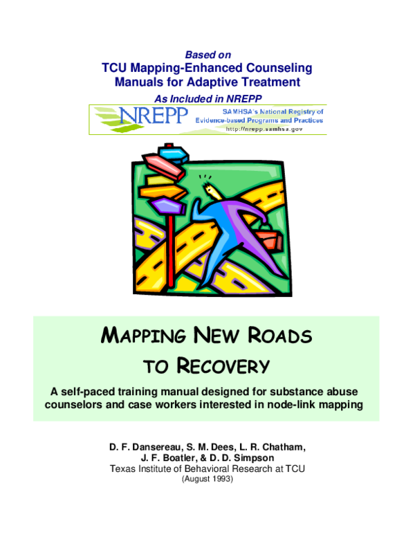 (PDF) Mapping new roads to recovery. A self-paced training manual ...