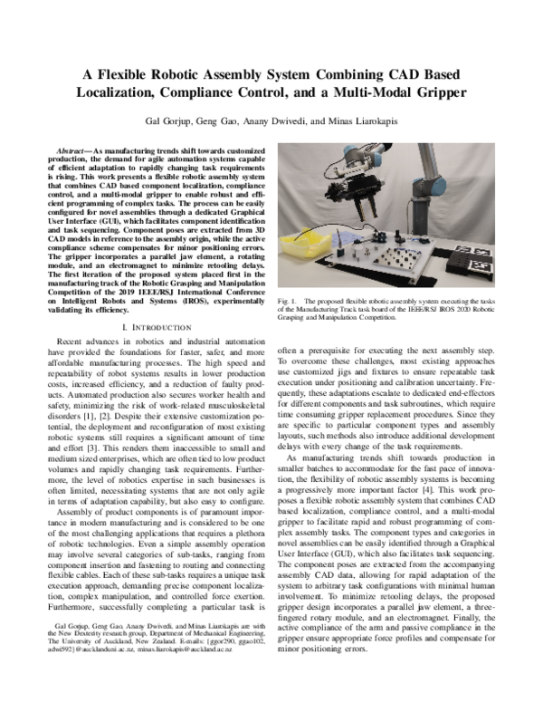 (PDF) A Flexible Robotic Assembly System Combining CAD Based ...