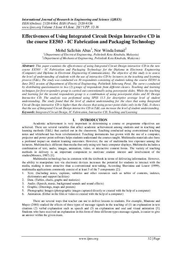 (PDF) Effectiveness of Using Integrated Circuit Design Interactive CD ...