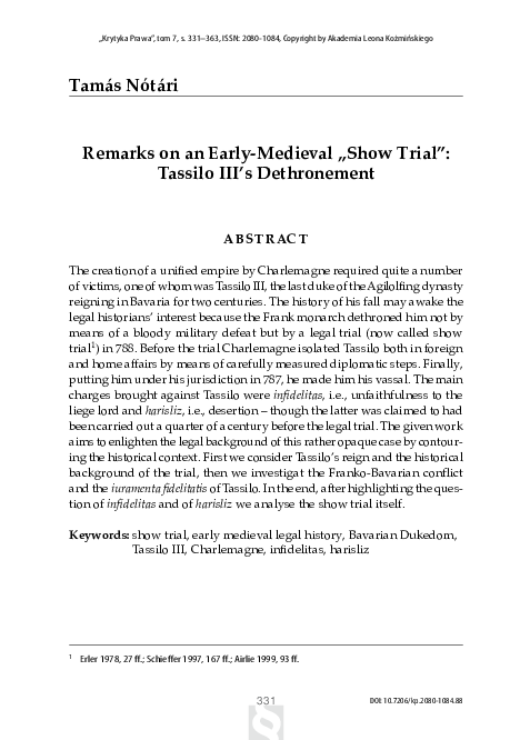 (PDF) Remarks on an Early-Medieval 