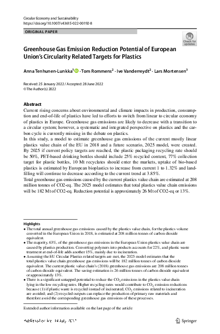 (PDF) Greenhouse Gas Emission Reduction Potential of European Union’s ...