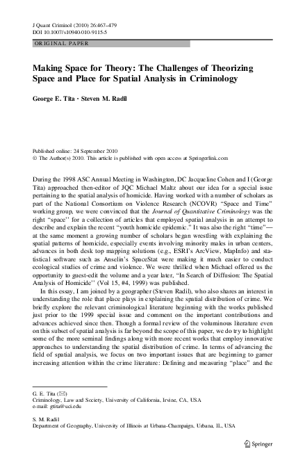 (PDF) Making Space for Theory: The Challenges of Theorizing Space and ...