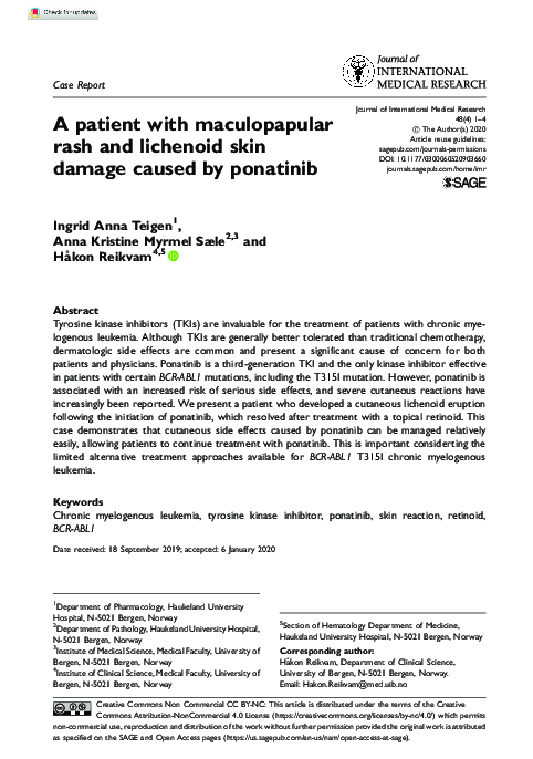 (PDF) A patient with maculopapular rash and lichenoid skin damage ...