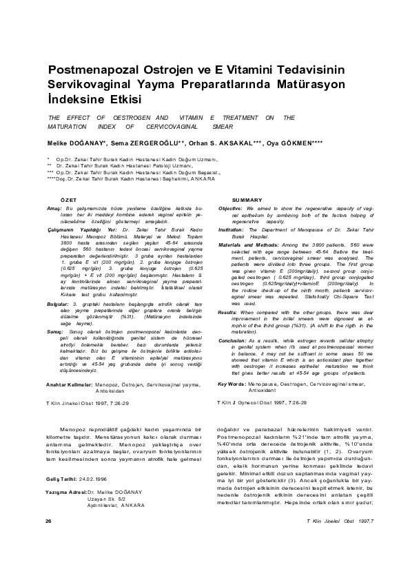 (PDF) P208 The effect of oestrogen and vitamin E treatment on the ...