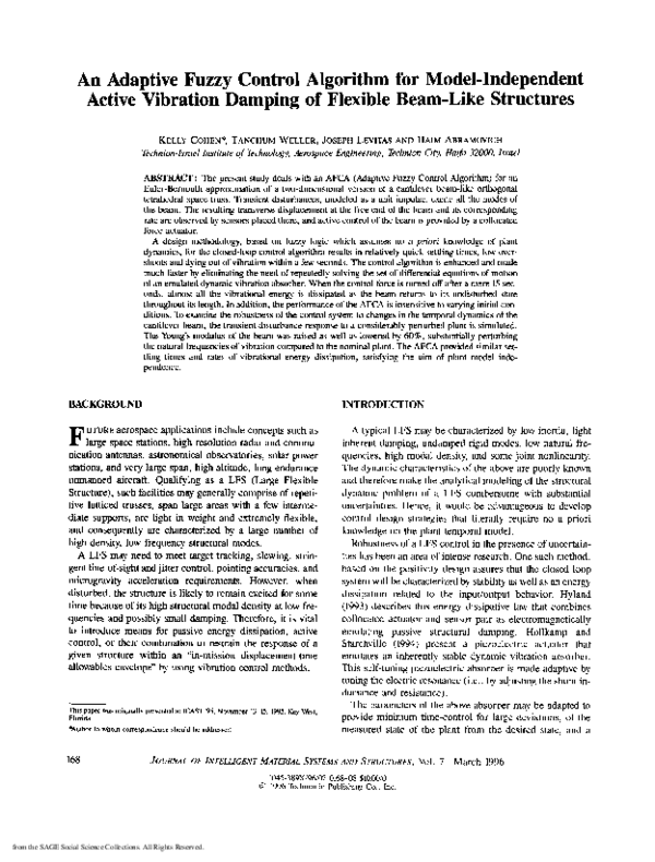 (PDF) An Adaptive Fuzzy Control Algorithm for Model-Independent Active ...
