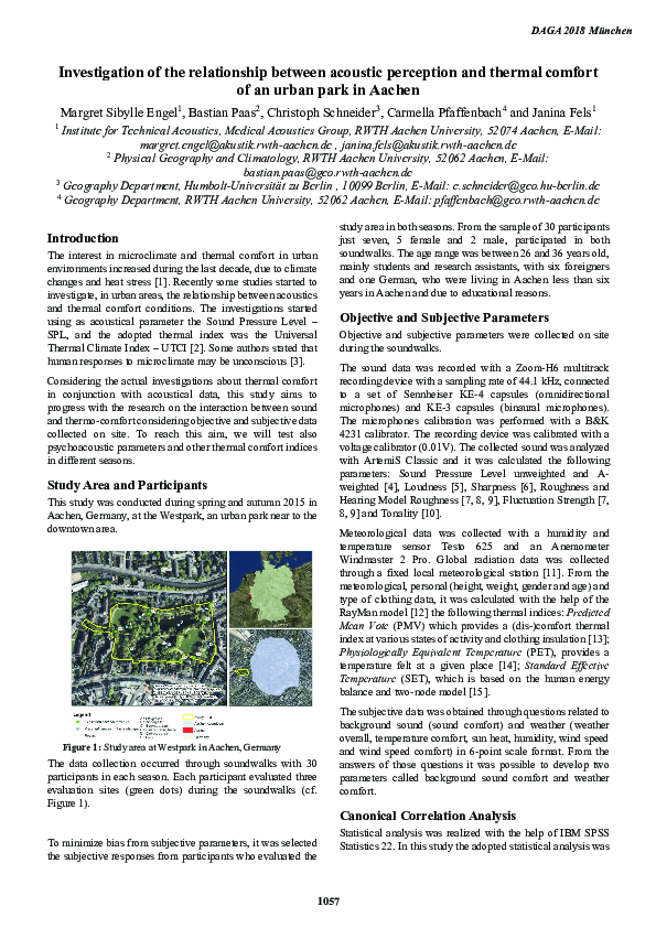 (PDF) Investigation of the relationship between acoustic perception and ...
