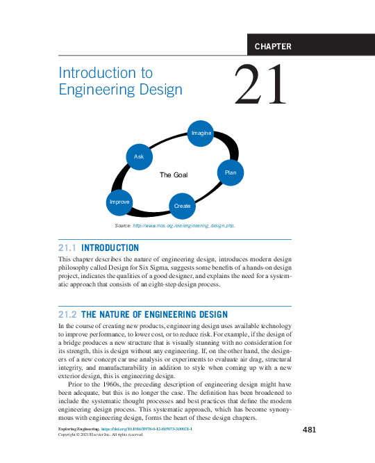 (PDF) Exploring Engineering: An Introduction to Engineering and Design