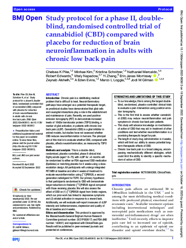 (PDF) Study protocol for a phase II, double-blind, randomised ...