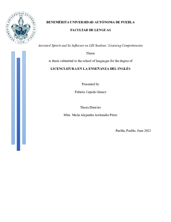 (PDF) Accented Speech and Its Influence on LEI Students’ Listening ...