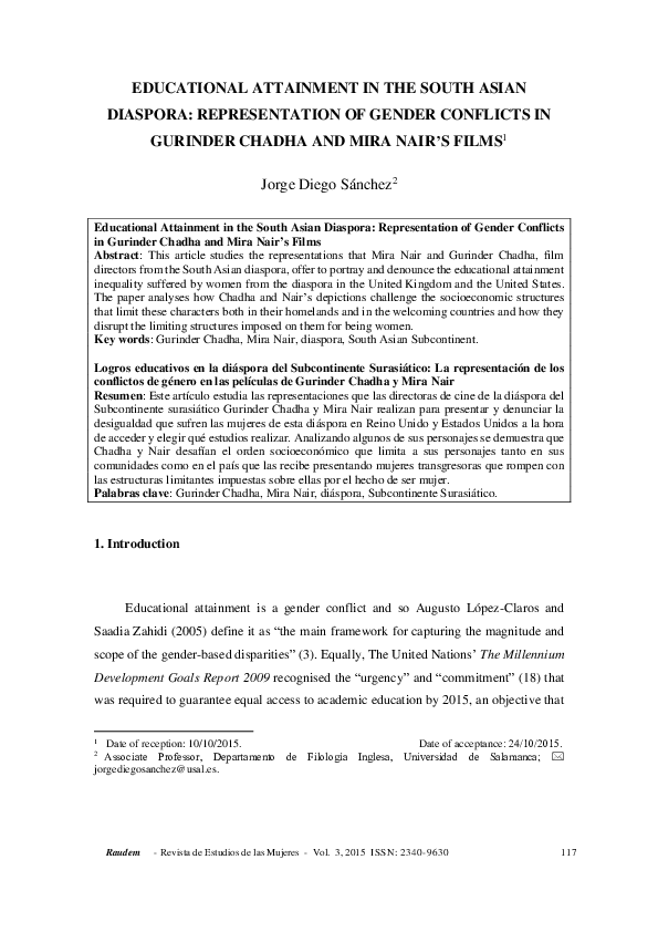 (PDF) Educational Attainment in the South Asian Diaspora ...