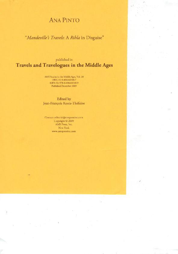 (PDF) Mandeville's Travels: A Rihla in Disguise