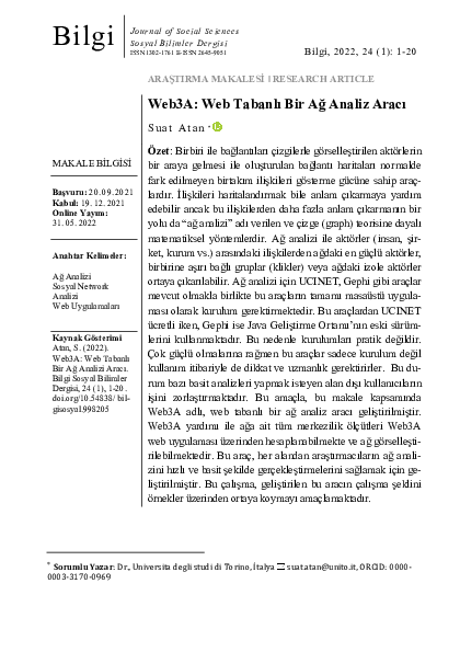 (PDF) Web3A: A Web Based Network Analysis Tool