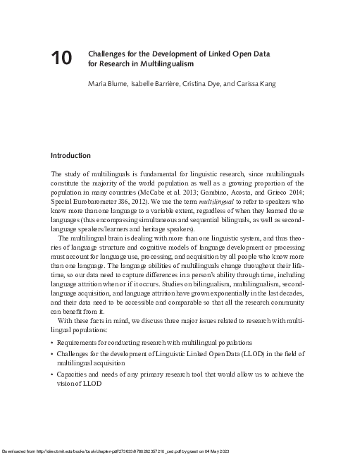 (PDF) Challenges for the Development of Linked Open Data for Research ...