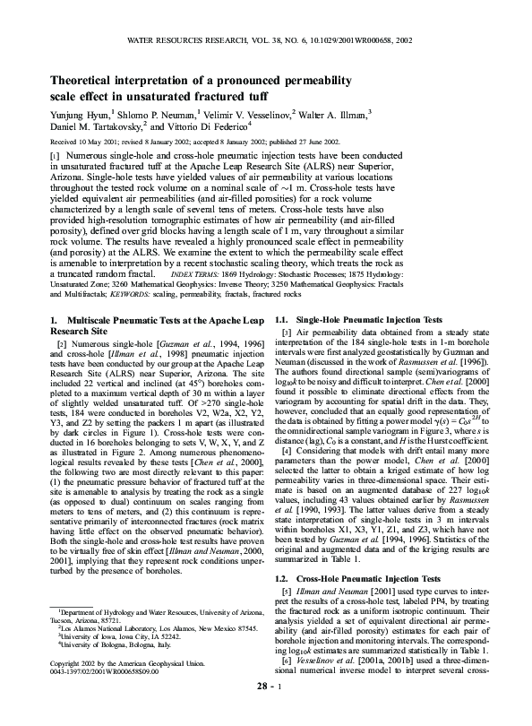 (PDF) Theoretical interpretation of a pronounced permeability scale ...