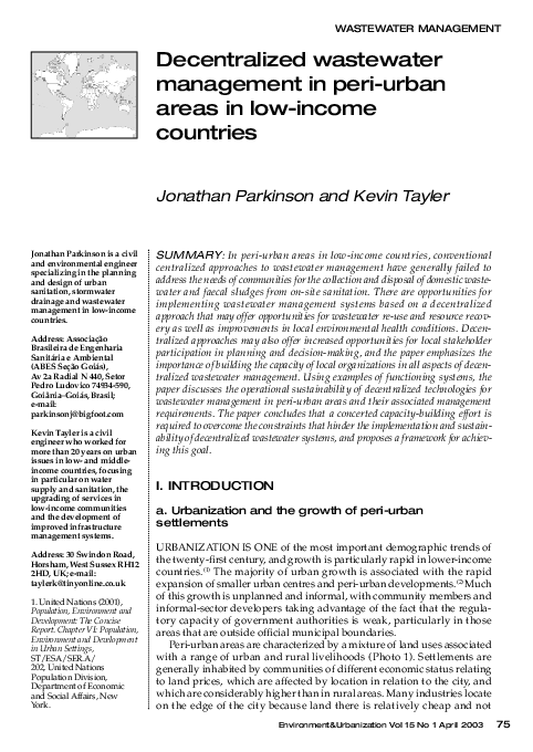 Curated visual reference: Fresh Look at Pdf Decentralized Wastewater Management In Peri Urban Areas In Low