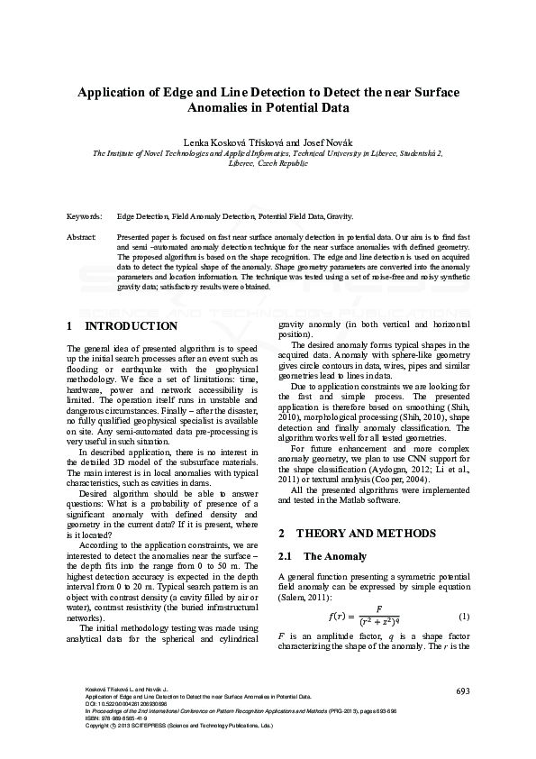 (PDF) Application of Edge and Line Detection to Detect the near Surface ...