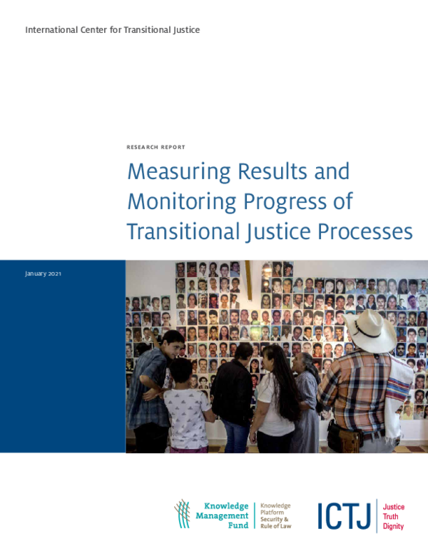 (PDF) Measuring Results and Monitoring Progress of Transitional Justice ...