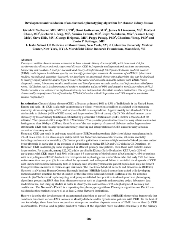 (PDF) Development and validation of an electronic phenotyping algorithm ...