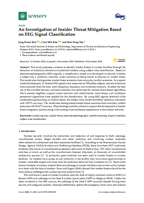 (PDF) An Investigation of Insider Threat Mitigation Based on EEG Signal ...