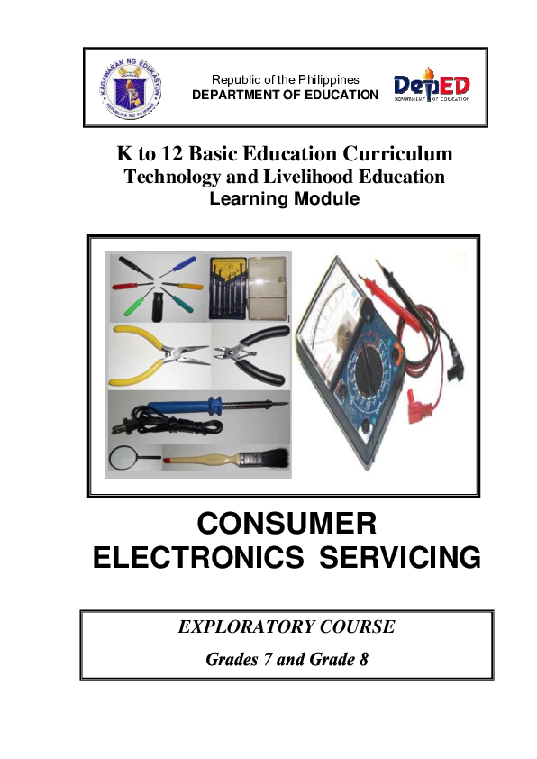 (PDF) GRADE 8 ELECTRONICS LESSON 1