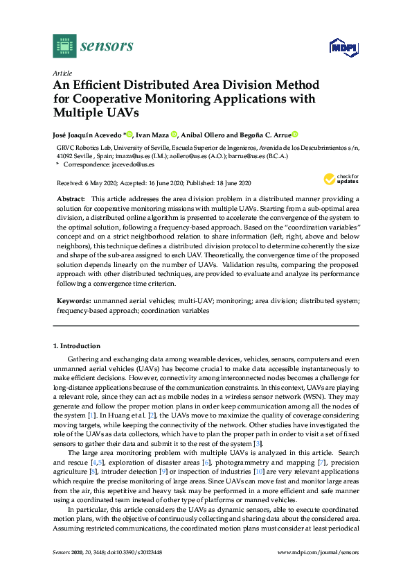 (PDF) An Efficient Distributed Area Division Method for Cooperative ...