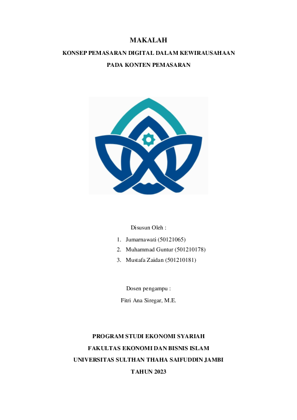 Pdf Konten Pemasaran