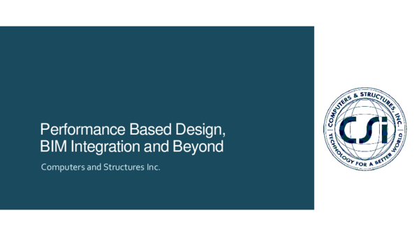 (PDF) Performance Based Design - BIM Integration and Beyond