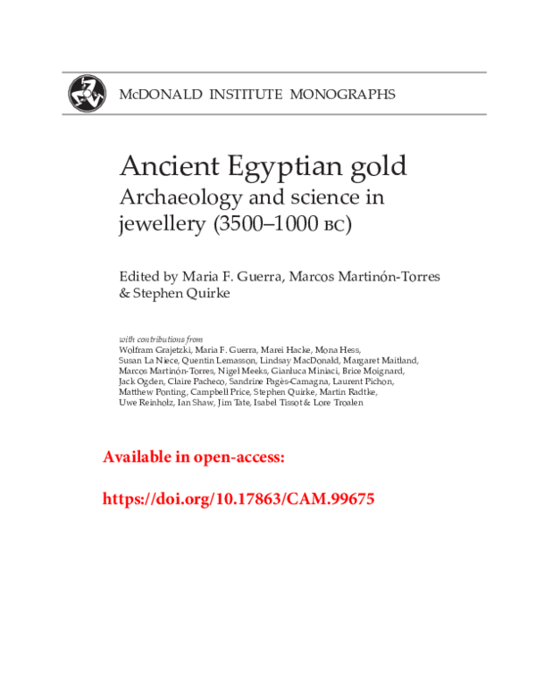 (PDF) Gold, an exceptional material