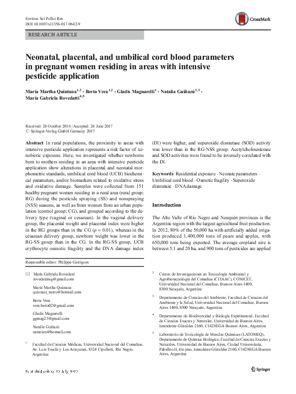 (PDF) Neonatal, placental, and umbilical cord blood parameters in ...