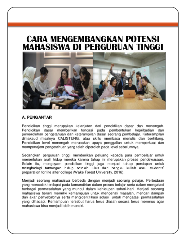 Mengoptimalkan Potensi Akademik: Panduan Komprehensif