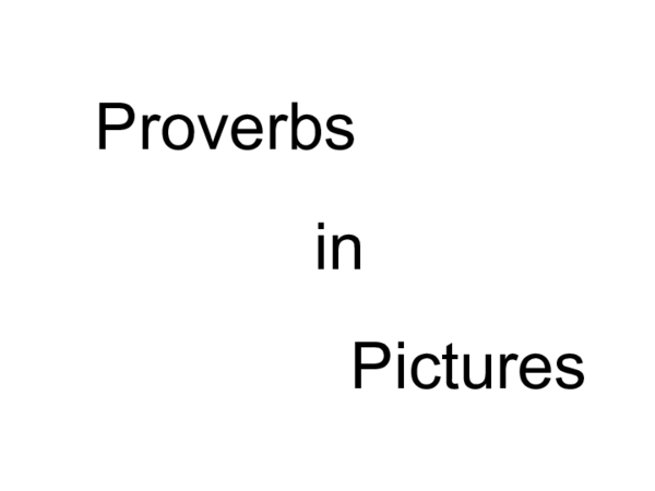 (PPT) Proverbs in pictures