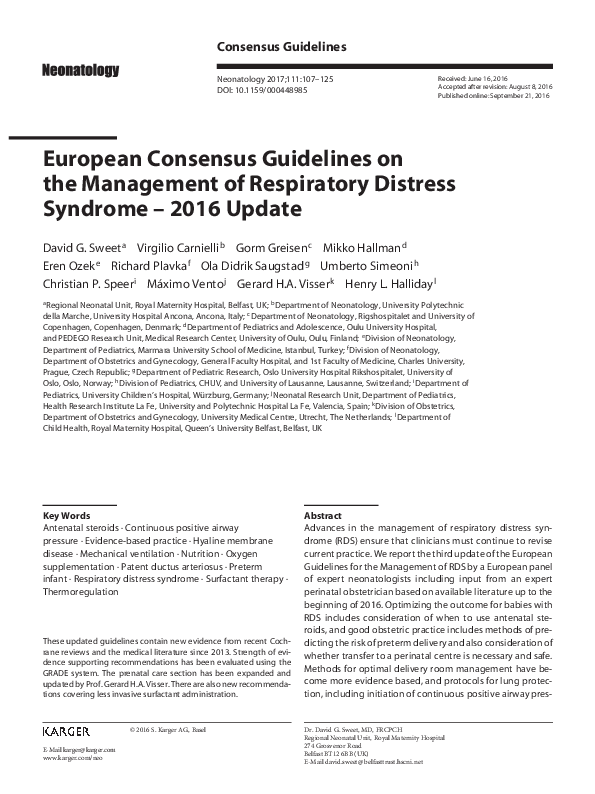 (PDF) European Consensus Guidelines on the Management of Respiratory ...