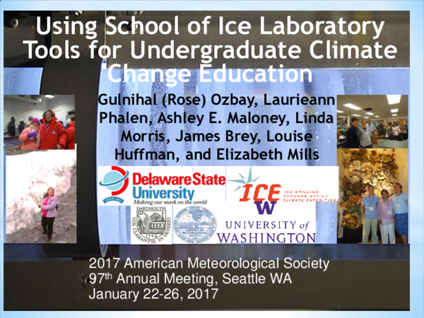 (PDF) Using School of Ice Laboratory Tools for Undergraduate Climate ...