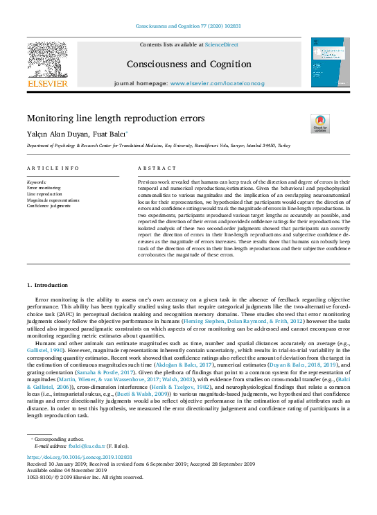 (PDF) Monitoring line length reproduction errors