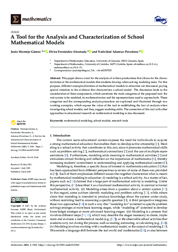 (PDF) A Tool for the Analysis and Characterization of School ...