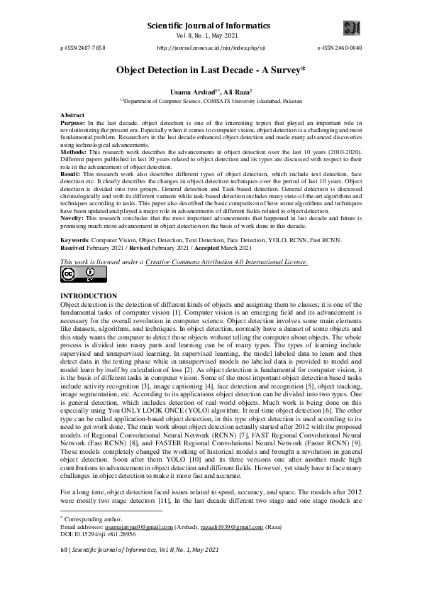 (PDF) Object Detection in Last Decade - A Survey