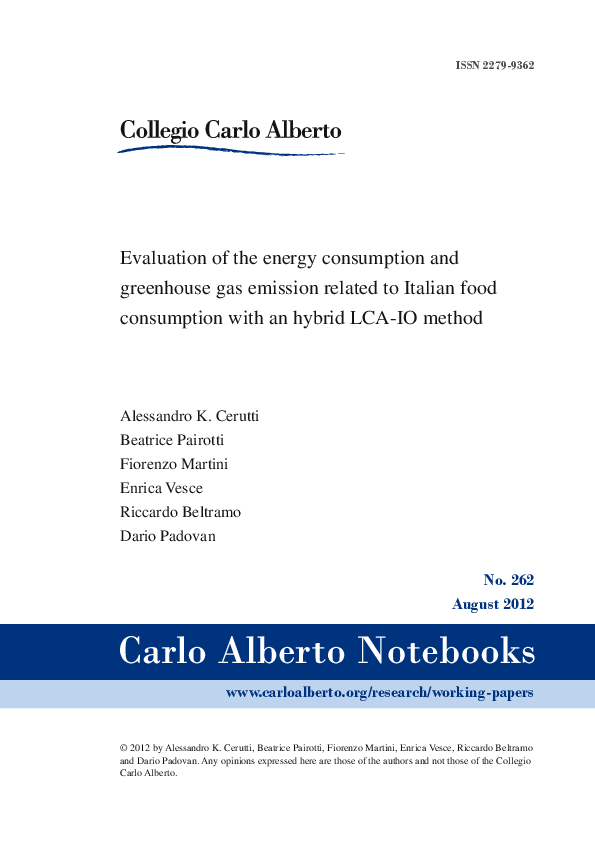(PDF) Evaluation of the energy consumption and greenhouse gas emission ...