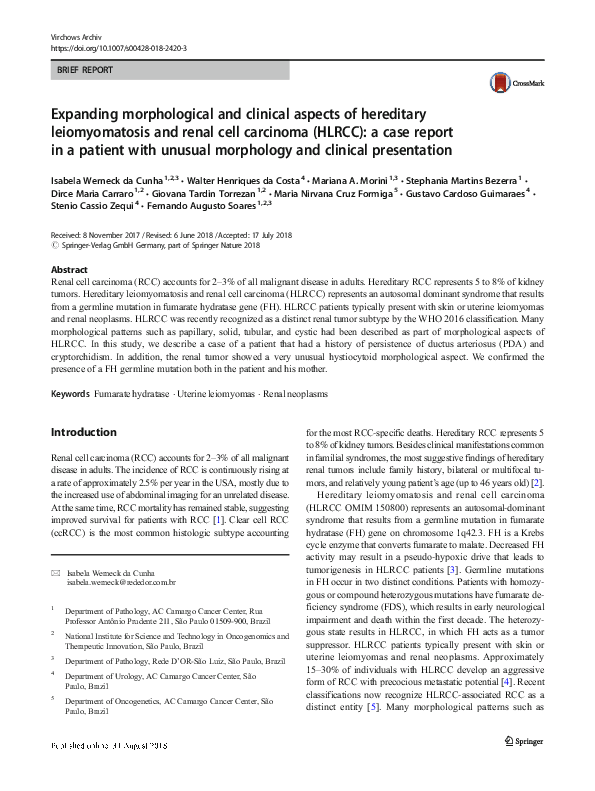 (PDF) Expanding morphological and clinical aspects of hereditary ...