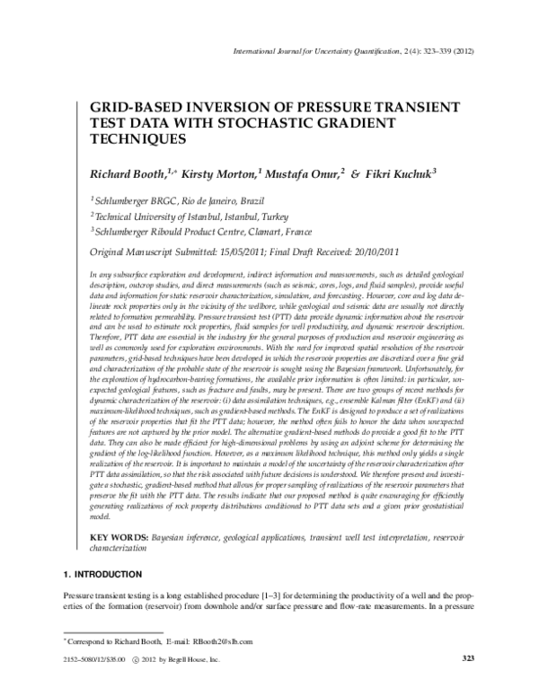 (PDF) Grid-Based Inversion of Pressure Transient Test Data with ...