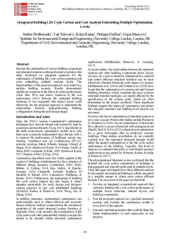 (PDF) Integrated Building Life cycle Carbon and Cost Analysis Embedding ...