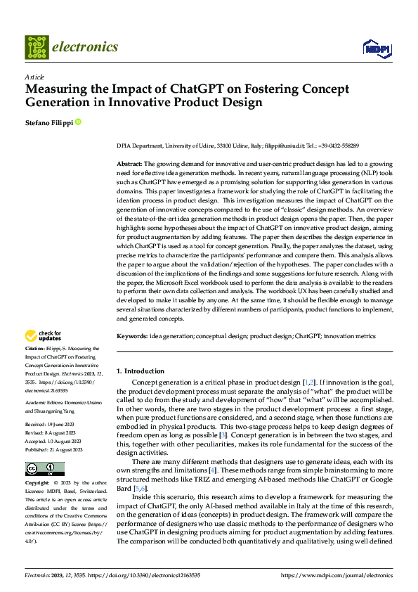 (PDF) Measuring the Impact of ChatGPT on Fostering Concept Generation ...