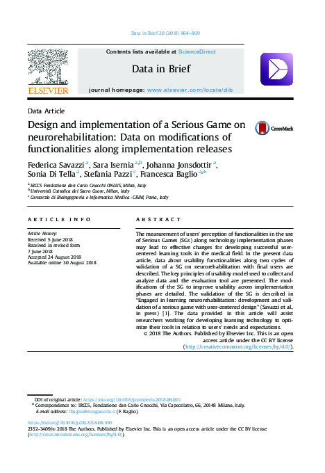 (PDF) Design and implementation of a Serious Game on ...