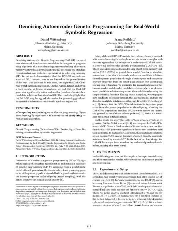 (PDF) Denoising autoencoder genetic programming for real-world symbolic ...
