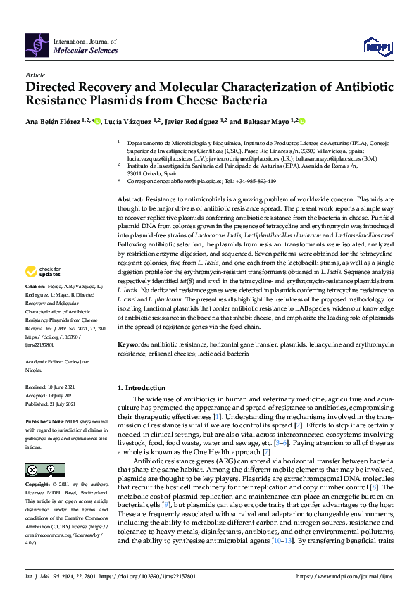 (PDF) Directed Recovery and Molecular Characterization of Antibiotic ...