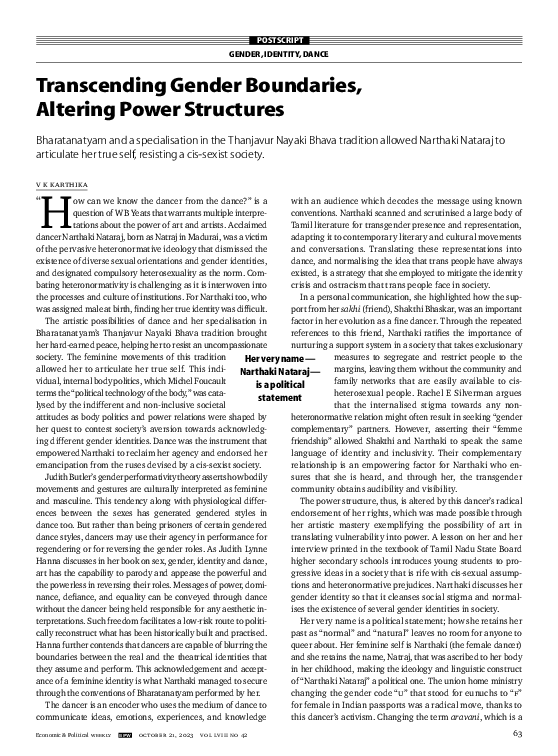 (PDF) Transcending Gender Boundaries, Altering Power Structures