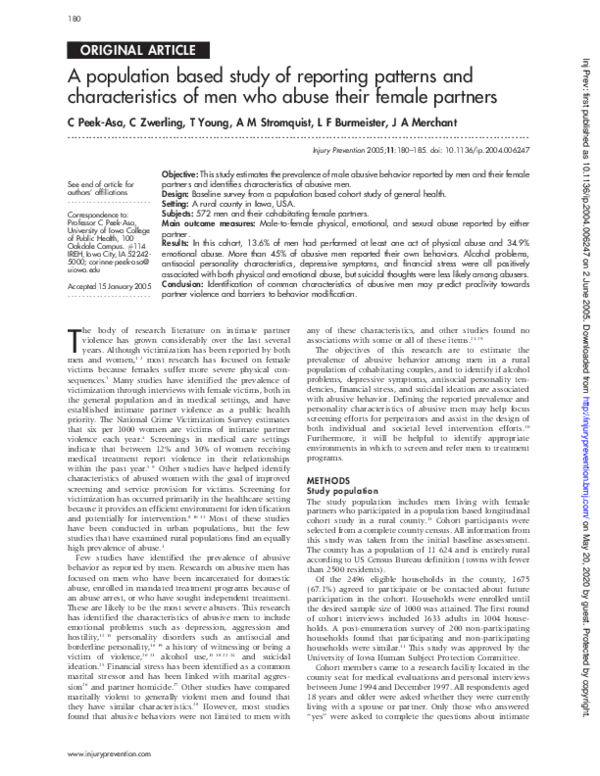 (PDF) A population based study of reporting patterns and ...