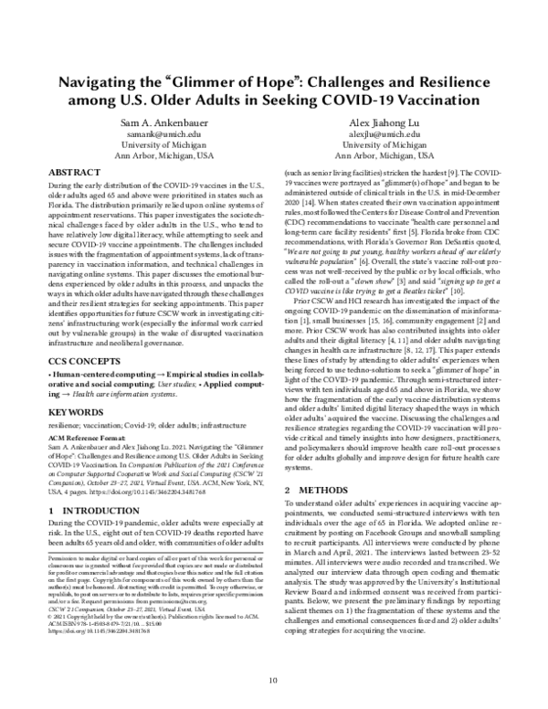 (PDF) Navigating the “Glimmer of Hope”: Challenges and Resilience among ...