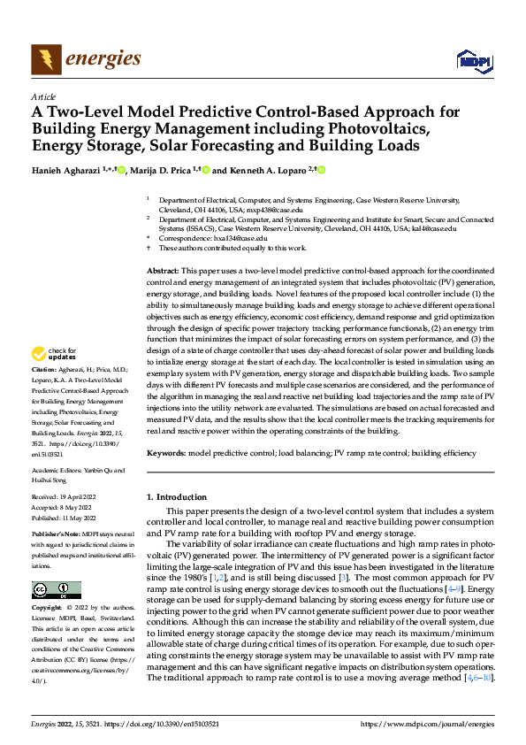 (PDF) A Two-Level Model Predictive Control-Based Approach for Building ...