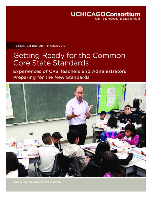 (PDF) Getting Ready for the Common Core State Standards: Experiences of ...